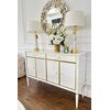 Glamour ELEGANCE OUTLET chest of drawers with decors, New York Hamptons style modern wooden white luxury