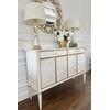 Glamour ELEGANCE OUTLET chest of drawers with decors, New York Hamptons style modern wooden white luxury