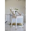 Luxurious dining stool glamour, beige, white PALACE