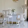 Luxurious dining stool glamour, beige, white PALACE