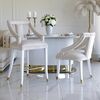 Luxurious dining stool glamour, beige, white PALACE
