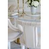 Luxurious dining stool glamour, beige, white PALACE