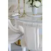 Luxurious dining stool glamour, beige, white PALACE