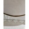 Luxurious island stool, glamor in velvet fabric beige gold AZURO OUTLET