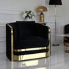 Modern glamour armchair MADONNA for living room, dining room black gold