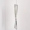 CRYSTAL XS single crystal chandelier, hanging glamour, designer silver lamp