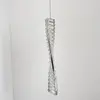 CRYSTAL XS single crystal chandelier, hanging glamour, designer silver lamp