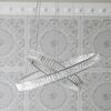 CRYSTAL L crystal chandelier, silver, glamorous, exclusive, modern two-level ring