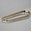 BELLINI crystal chandelier L 100 cm gold, designer, exclusive in a modern style, oblong, hanging lamp