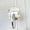 Modern chandelier PLANET, glamorous pendant lamp, silver, round, designer, exclusive, for the island