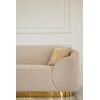 Glamorous sofa exclusive for living room, beige gold FLORENCE
