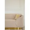 Glamorous sofa exclusive for living room, beige gold FLORENCE