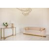 Glamorous sofa exclusive for living room, beige gold FLORENCE