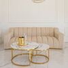 Designer glamour sofa for the living room gold LONDON