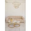 Designer glamour sofa for the living room gold LONDON