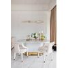 Exclusive glamorous dining chair, beige, white PALACE
