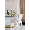 Exclusive glamorous dining chair, beige, white PALACE