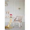 Exclusive glamorous dining chair, beige, white PALACE