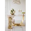 Glamour dining room table gold steel white top ART DECO