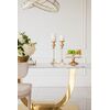 Glamour dining room table gold steel white top ART DECO