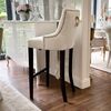 Stool glamour upholstered quilted bar modern dining room TIFFANY
