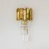Kryształowy złoty kinkiet luksusowa lampa ścienna EMPIRE TITANIUM GOLD