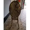 Dining chair, elegant, steel, modern, beige, gold AZURO OUTLET