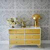 Luxurious wooden chest of drawers, for the living room, for the bedroom, glamor, wooden, varnished gold VENICE OUTLET