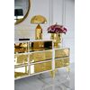 Luxurious wooden chest of drawers, for the living room, for the bedroom, glamor, wooden, varnished gold VENICE OUTLET