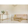 Glamorous coffee table, modern, white marble, gold LOLA table