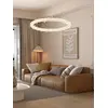 Glamor crystal round chandelier, silver ICE