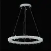 Glamor crystal round chandelier, silver ICE