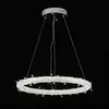 Glamor crystal round chandelier, silver ICE