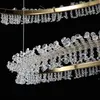 BRINA XL glamor crystal chandelier, gold, designer, exclusive in a modern style, two-story round hanging lamp
