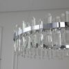 BULGARI crystal chandelier 80 cm glamor round silver