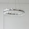 BULGARI crystal chandelier 80 cm glamor round silver