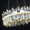 BULGARI crystal chandelier 80 cm glamor round silver