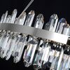 BULGARI crystal chandelier 80 cm glamor round silver