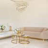 CRYSTAL XL gold crystal chandelier, glamour, exclusive, modern three-level ring