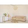CRYSTAL XL gold crystal chandelier, glamour, exclusive, modern three-level ring