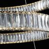 CRYSTAL XL gold crystal chandelier, glamour, exclusive, modern three-level ring