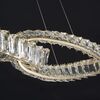 LILIBET L glamorous crystal chandelier, modern, designer, gold oblong hanging lamp