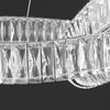 LILIBET M glamorous crystal chandelier, modern, designer, silver hanging lamp