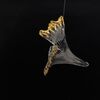Designer golden glass leaf decoration hanging from the ceiling - LEAF CABBAGE