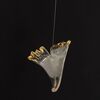 Designer golden glass leaf decoration hanging from the ceiling - LEAF CABBAGE