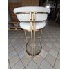 Glamor bar stool, gold, boucle, modern upholstered for dining room, bar, MARCO island OUTLET