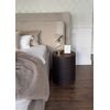 Luxurious Round Wooden Nightstand AMARA