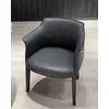 Modern, upholstered leather designer chair MODERN