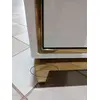 Glamour white gold lacquered bedside cabinet for bedroom Lorenzo S Gold OUTLET