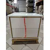 Glamour white gold lacquered bedside cabinet for bedroom Lorenzo S Gold OUTLET